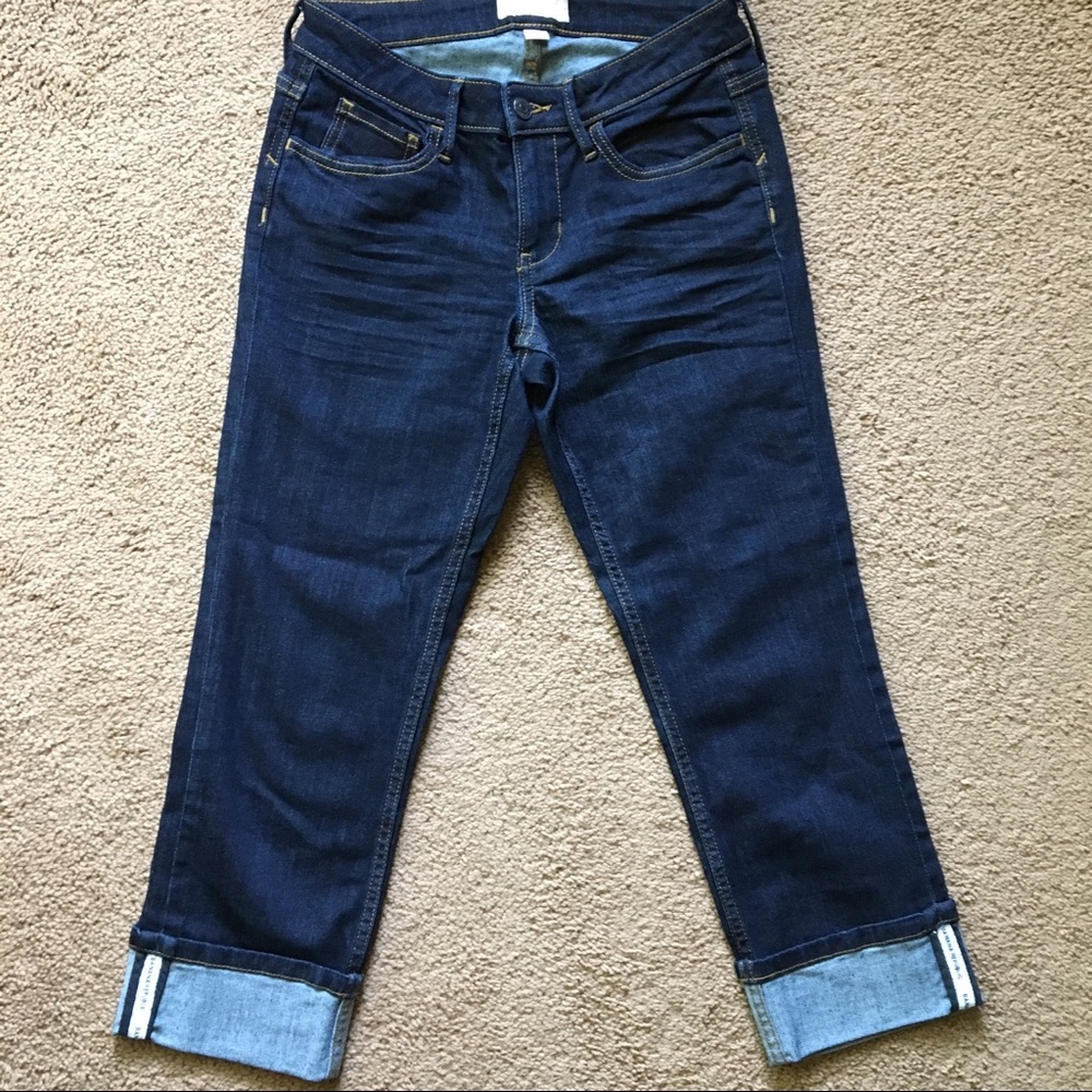 Banana Republic Dark wash Denim capris